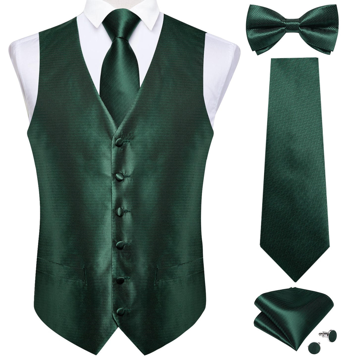 Causal Paisley V-neck Vest