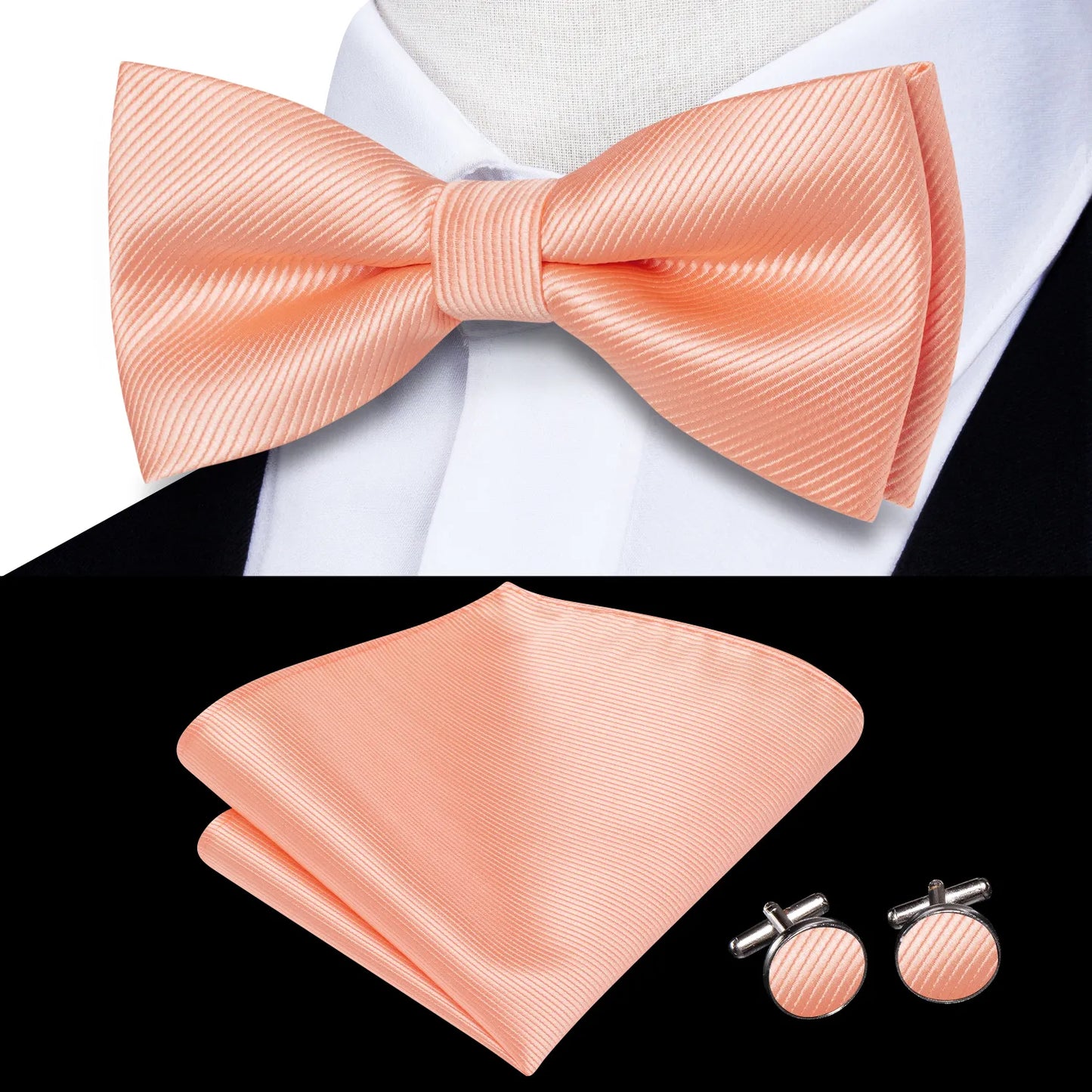 Bowtie Jacquard Adult Bow Tie Set