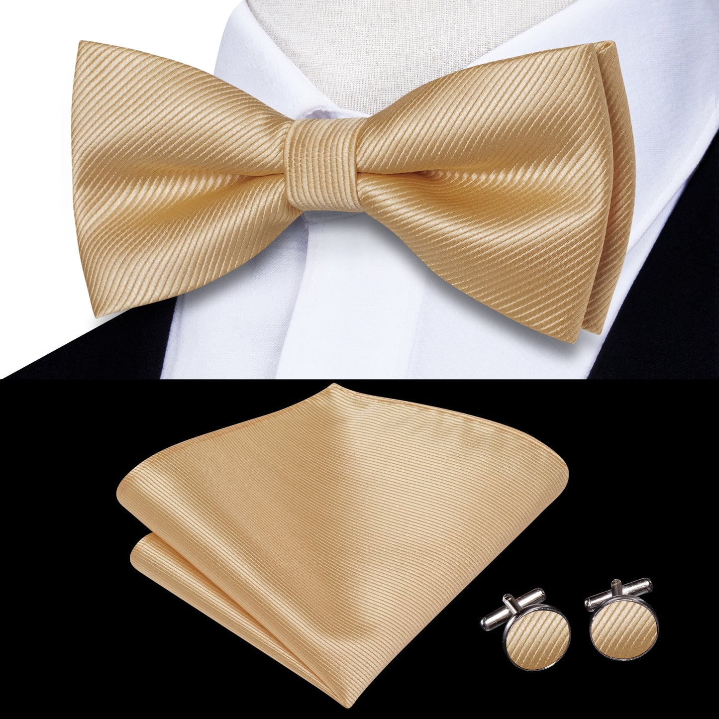 Bowtie Jacquard Adult Bow Tie Set