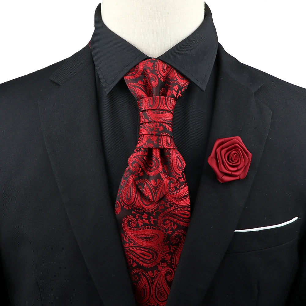 Paisley Tie & Brooch Set