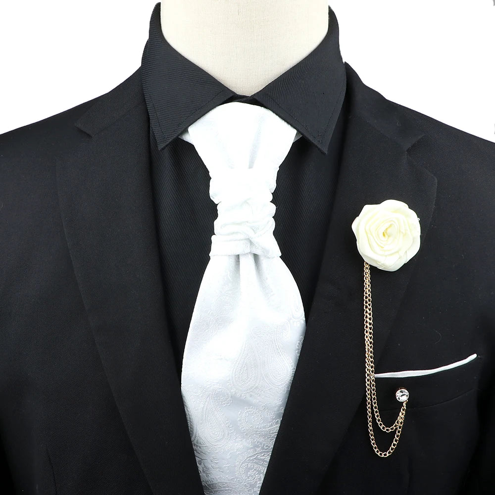 Paisley Tie & Brooch Set