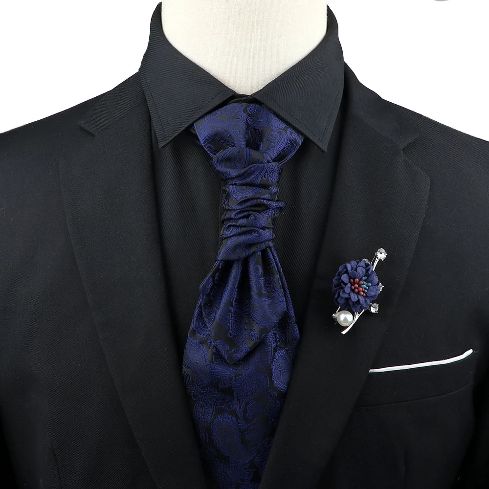 Paisley Tie & Brooch Set