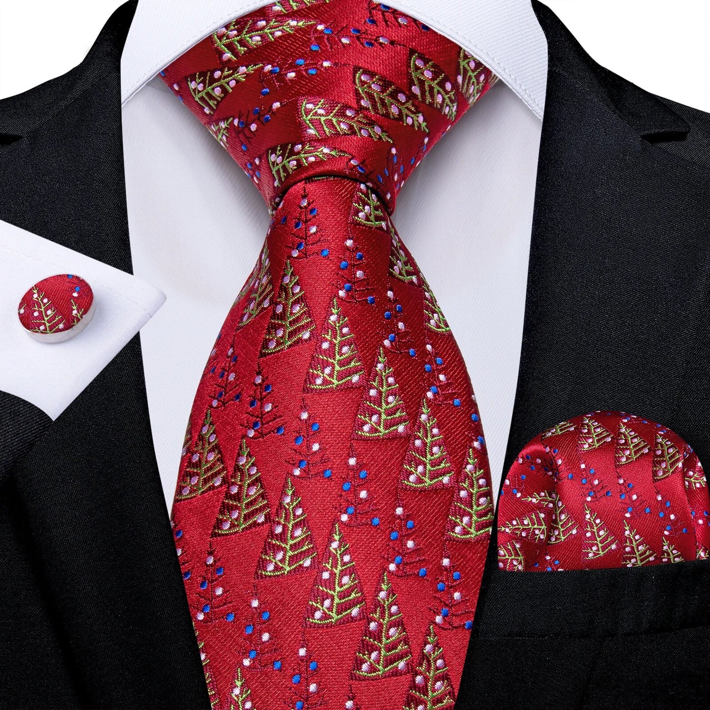 Red Men's Tie Set