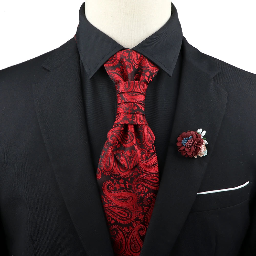 Paisley Tie & Brooch Set