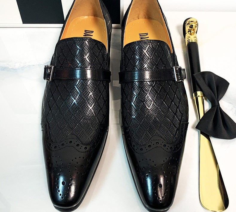 Black Coffee Wingtip Loafers