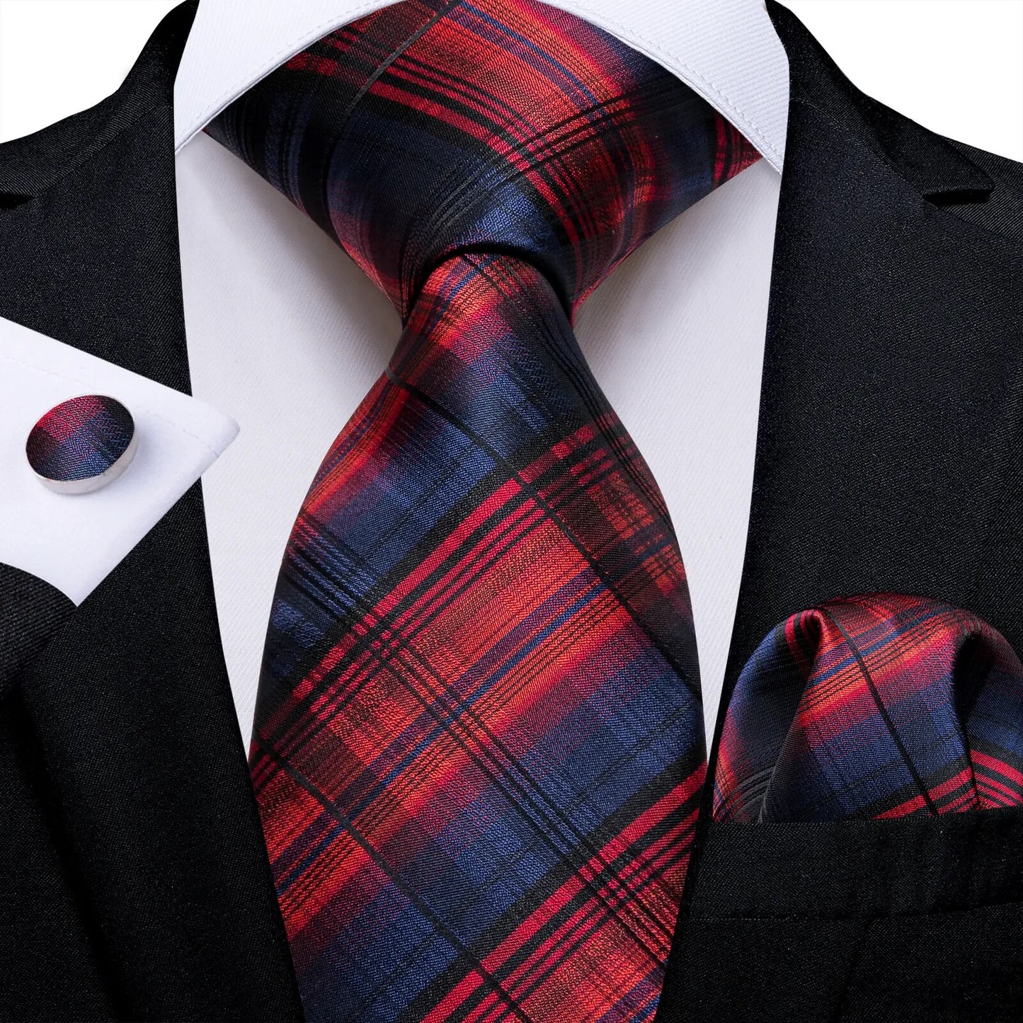 Red Men's Tie Set