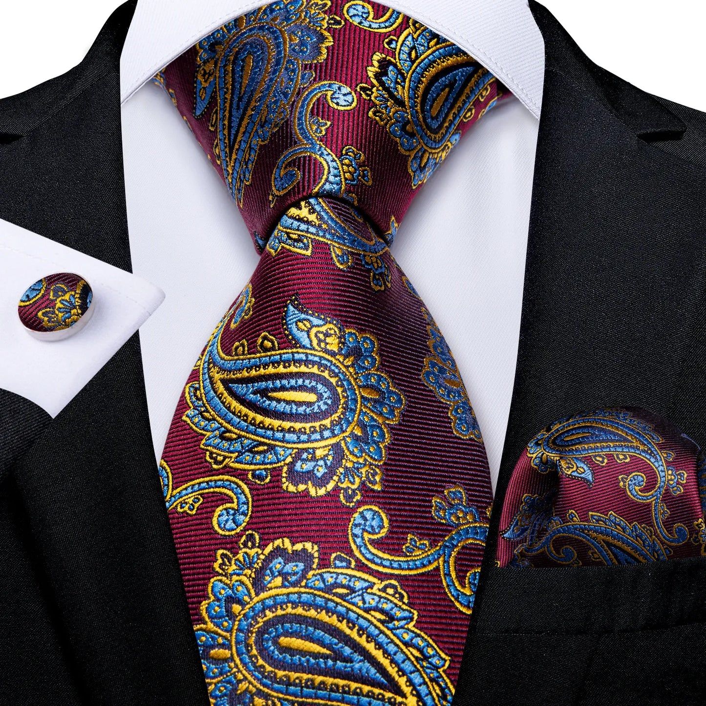 Red Men's Tie Set