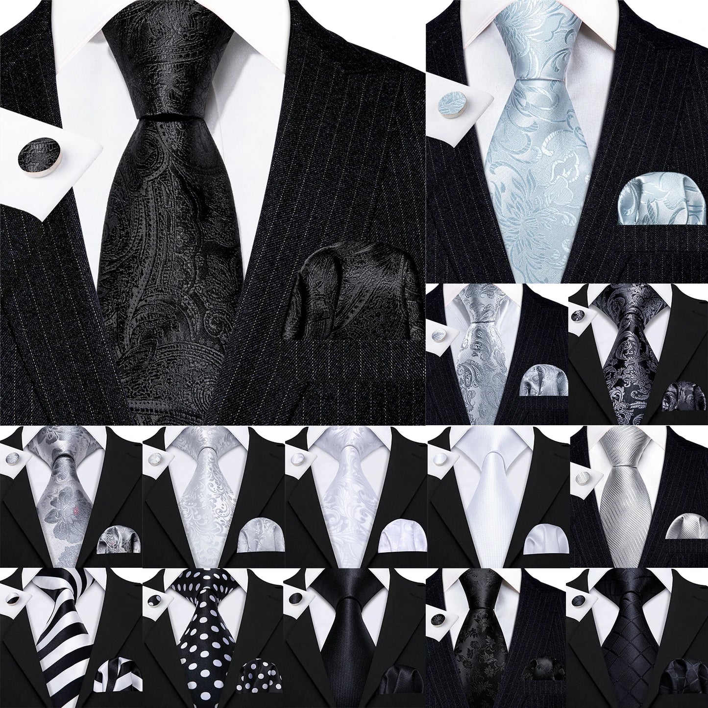 Jacquard Silk Men's Tie Set