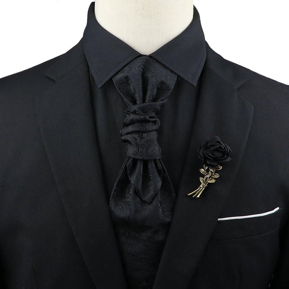 Paisley Tie & Brooch Set