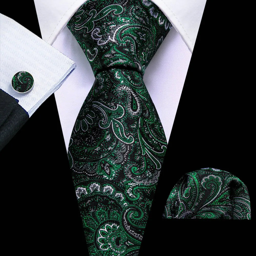 Black Gold Pink Neck Tie Set