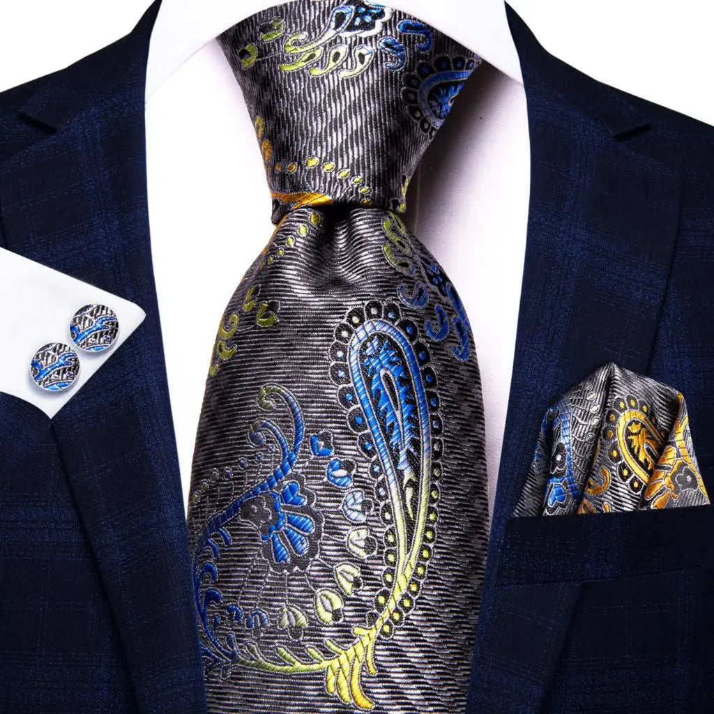 Red Purple Paisley Men's Ties