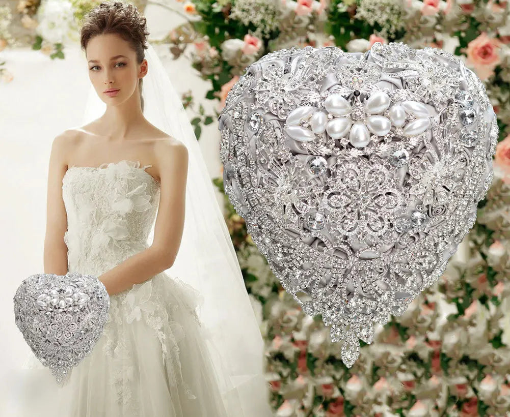 Rhinestone Jewelry Brooch Bouquet