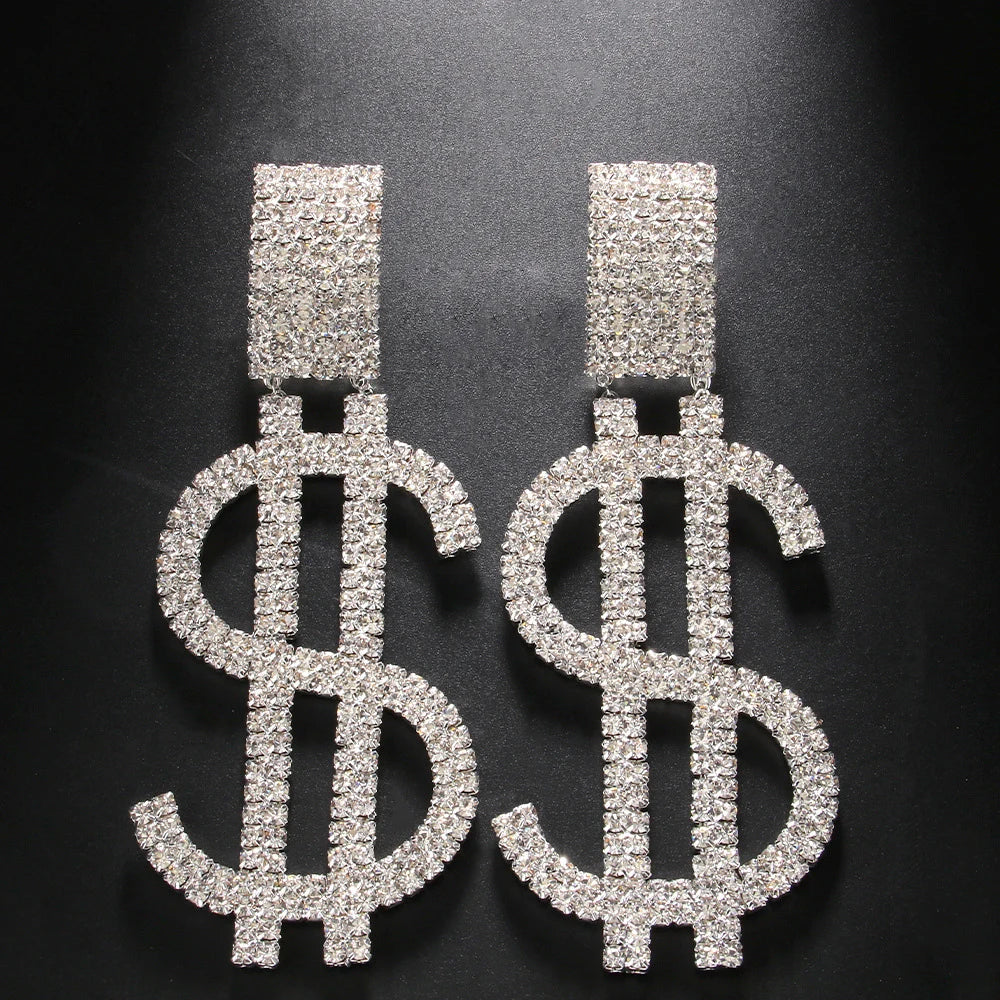 Exaggerated Dollar Earrings