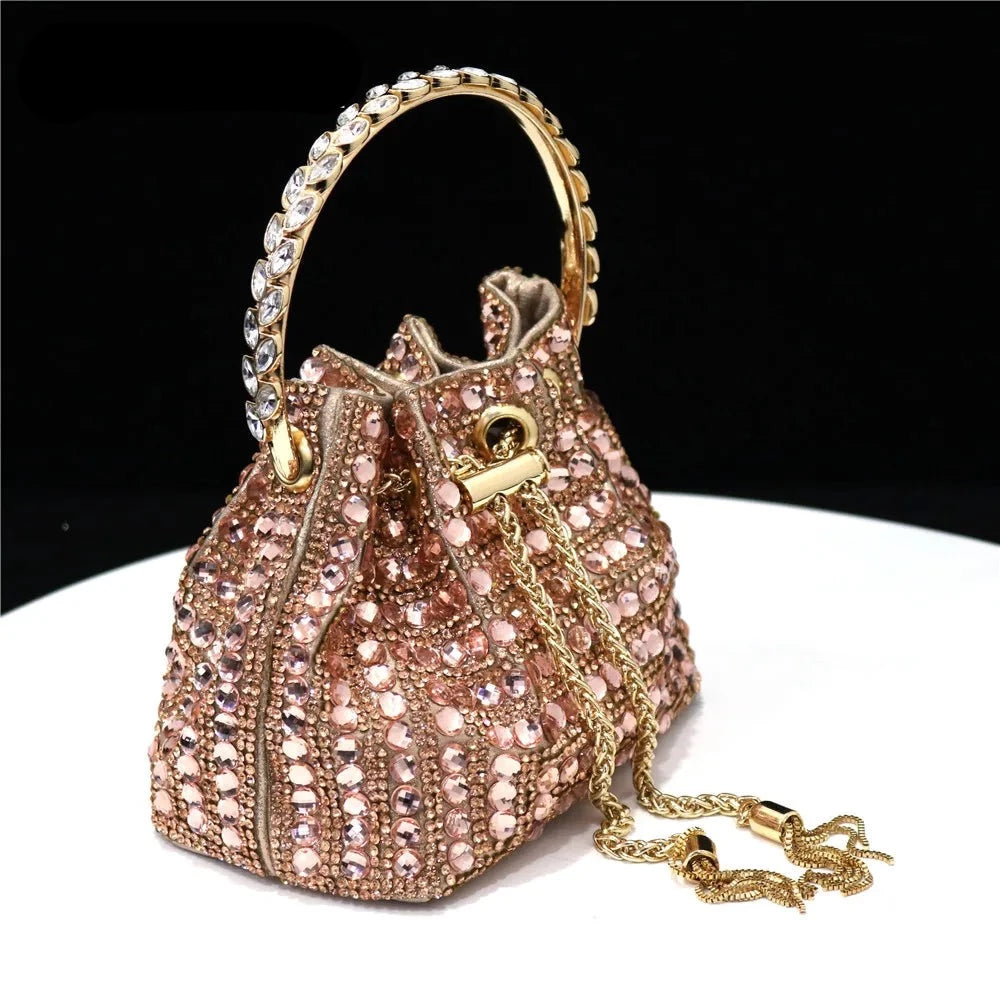 Mixed Color Rhinestones Evening Bag