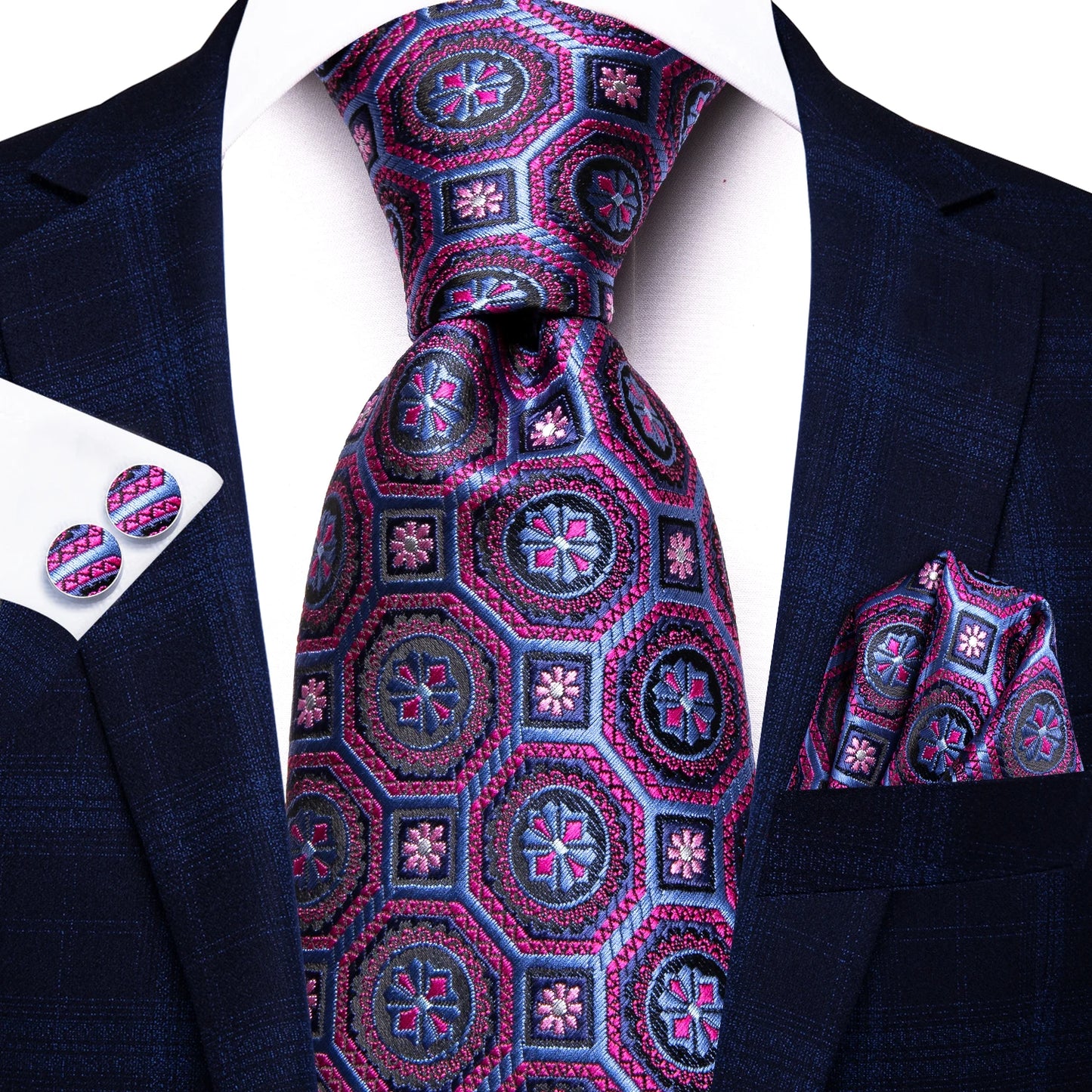 Light Purple Silk Tie Set