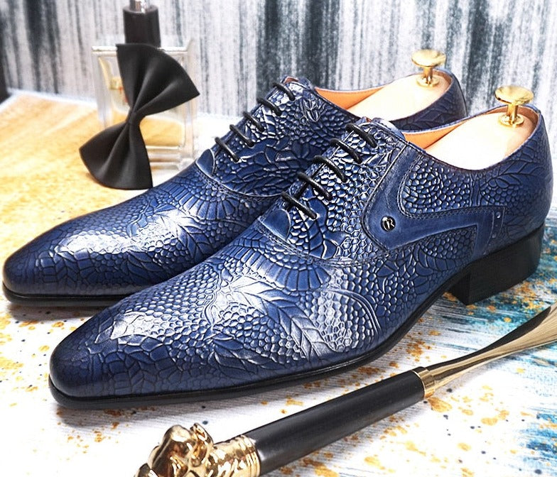 Luxury Printed Leather Shoes