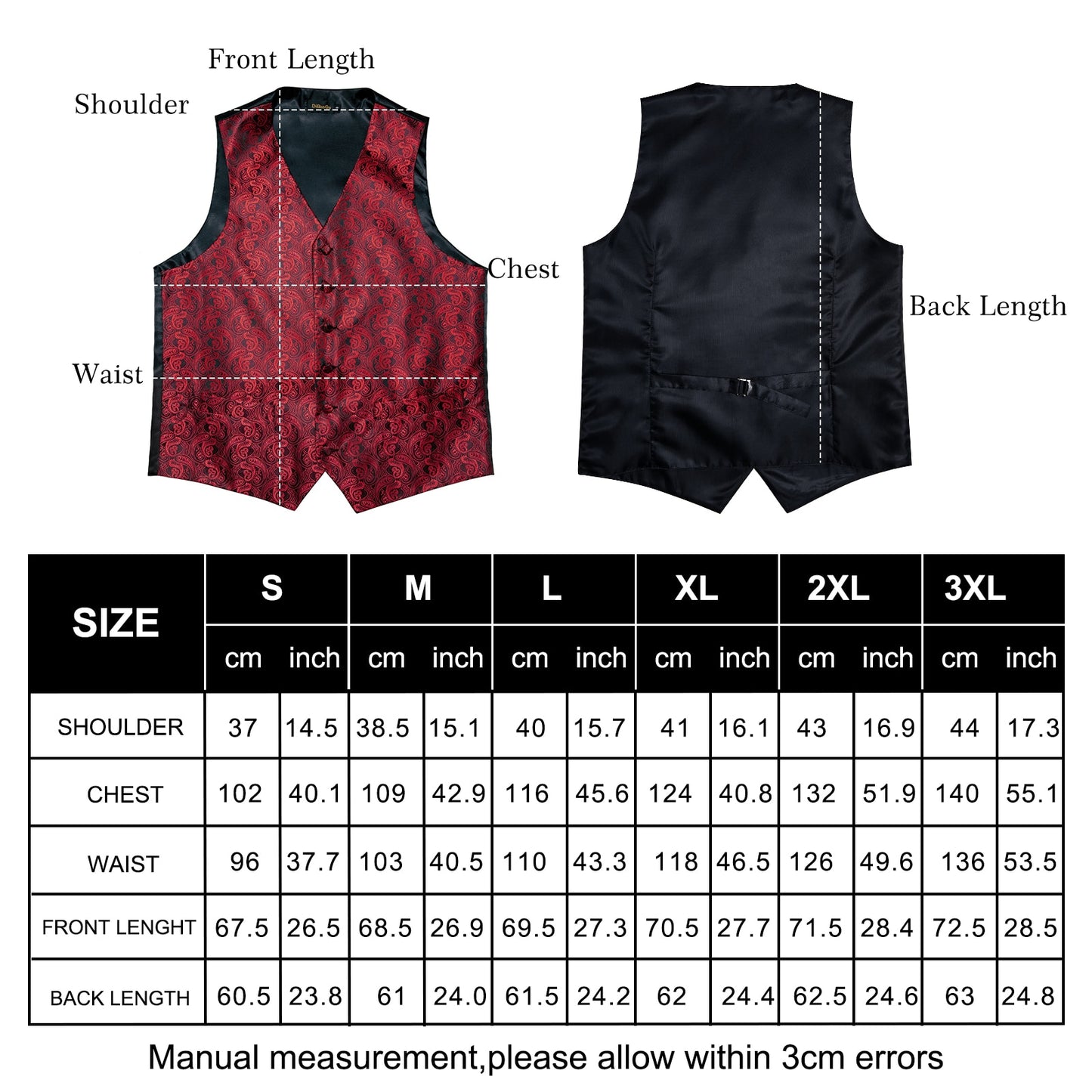 Causal Paisley V-neck Vest