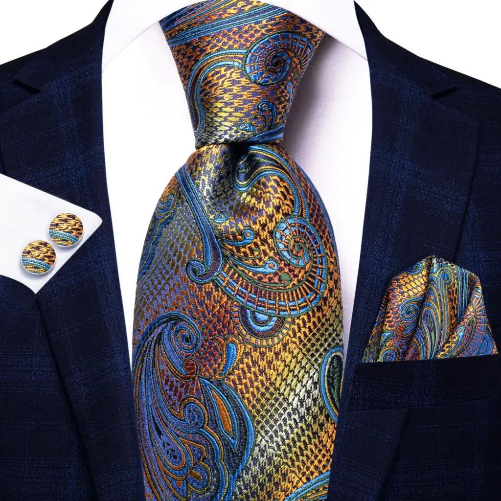 Red Purple Paisley Men's Ties