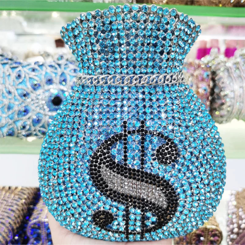 New Women Money Clutch Rhinestones