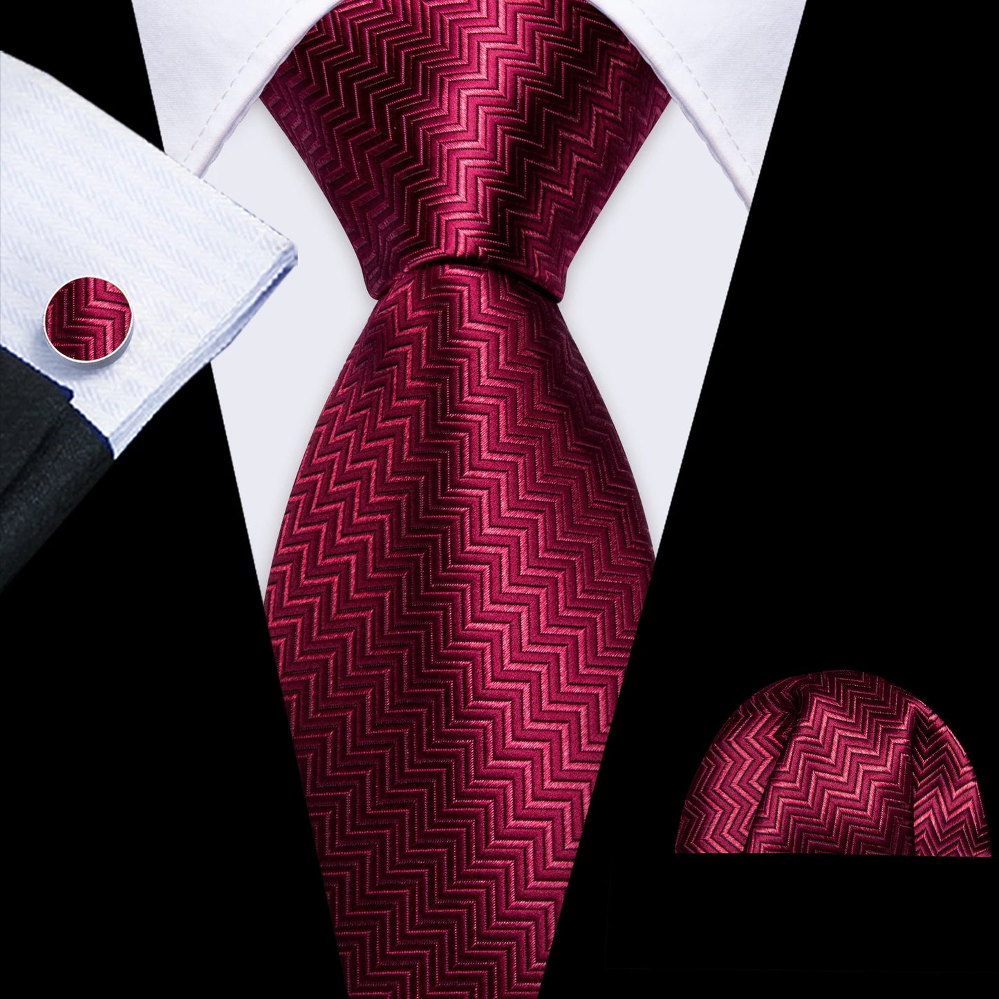 Exquisite Fashion Silk Men Tie Set