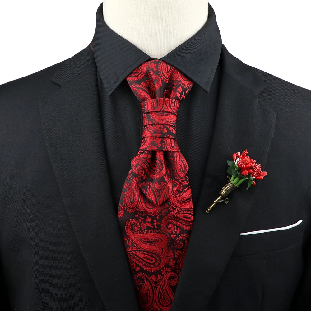 Paisley Tie & Brooch Set