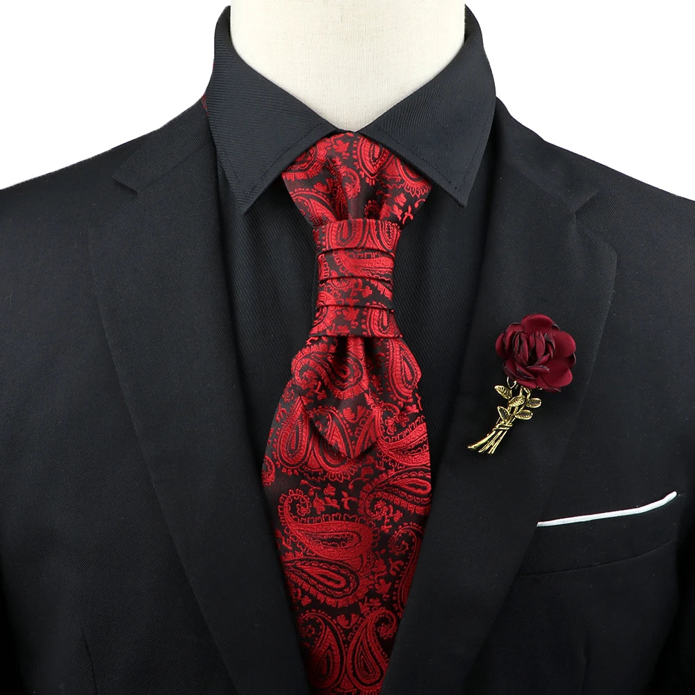Paisley Tie & Brooch Set