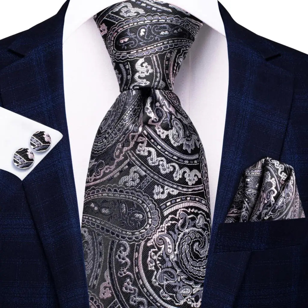 Red Purple Paisley Men's Ties