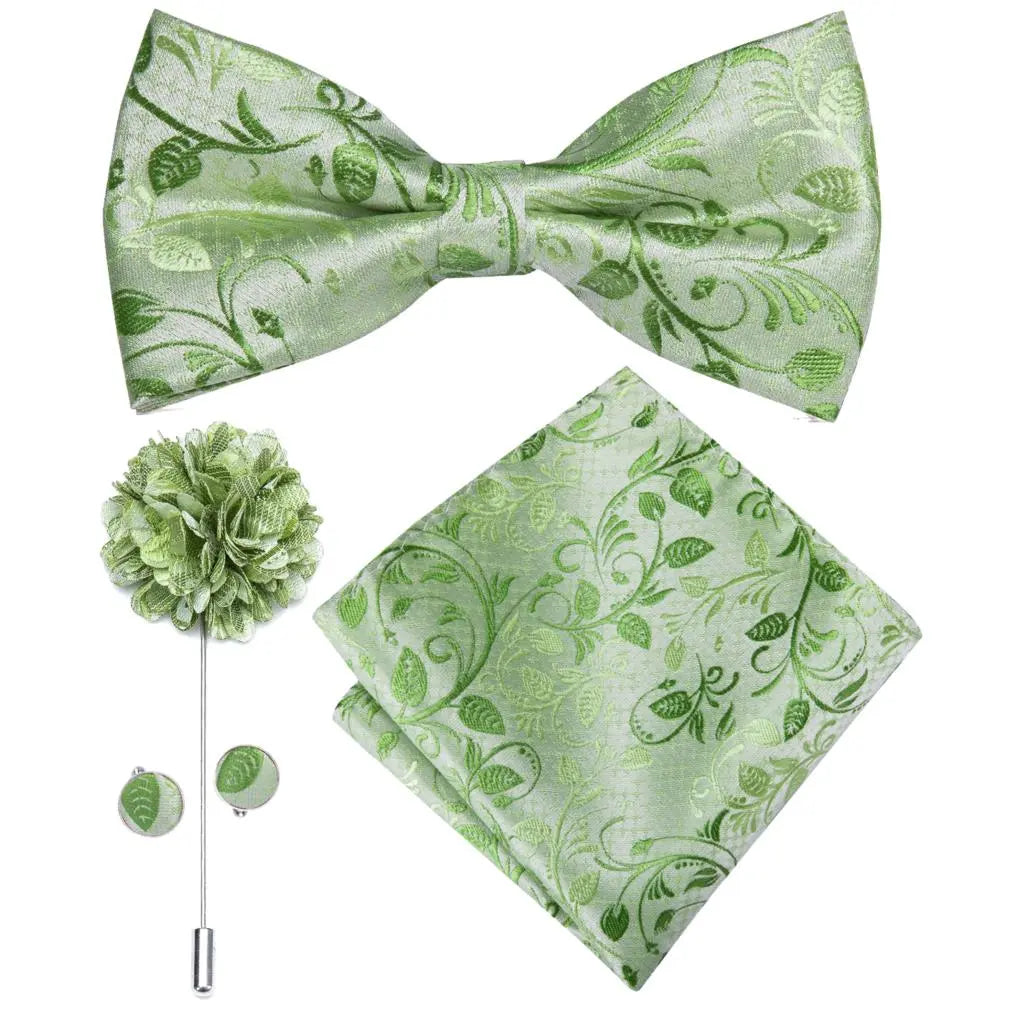 Butterfly Silk Tie Bow Tie Set