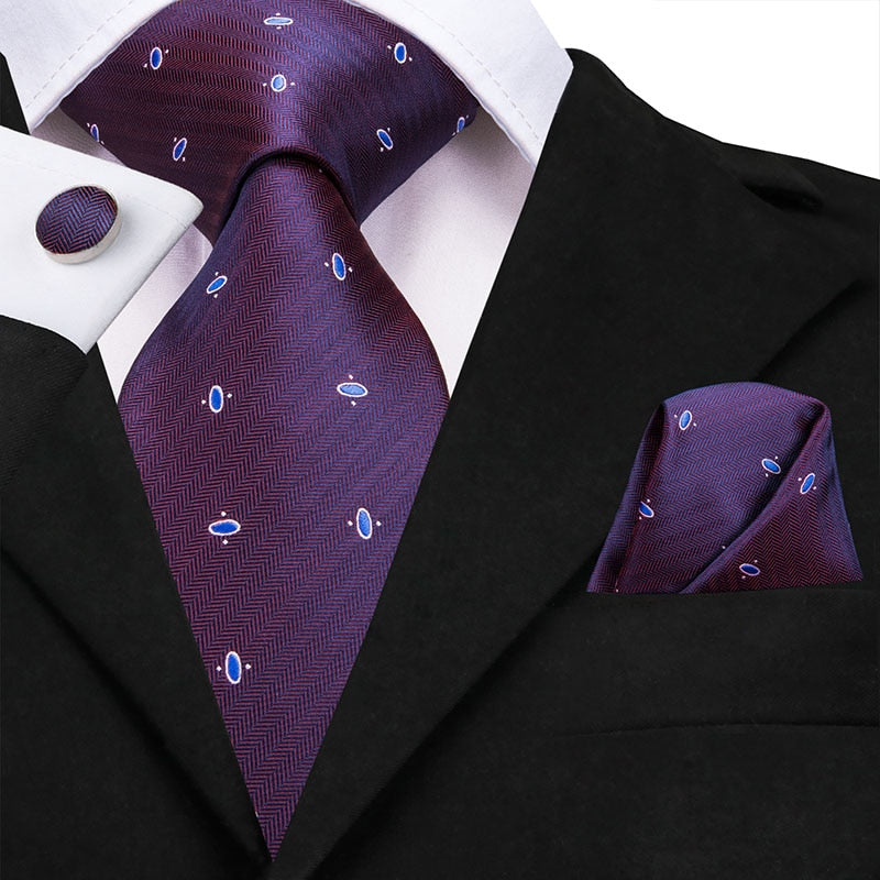 Silk Polka Dot Ties Set