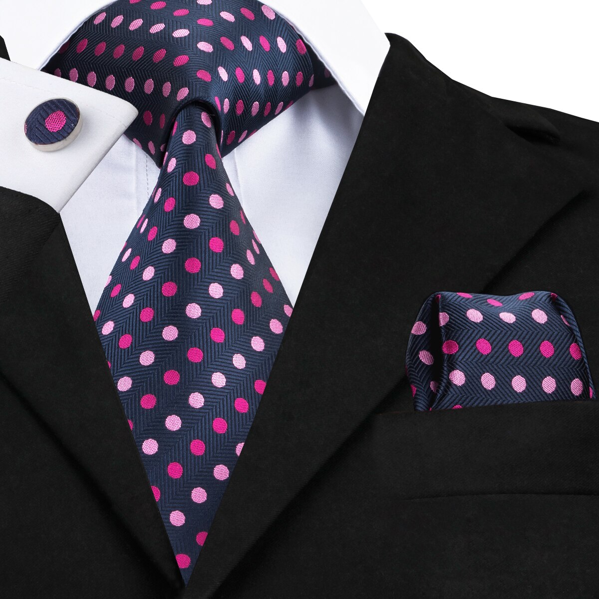Silk Polka Dot Ties Set