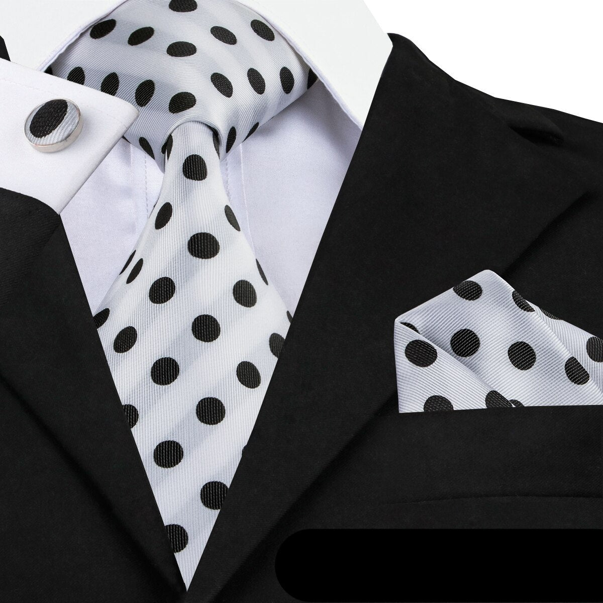 Silk Polka Dot Ties Set