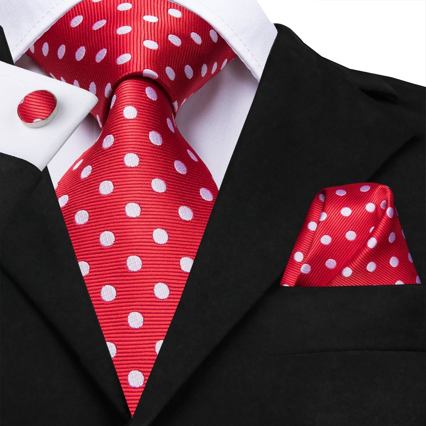 Silk Polka Dot Ties Set