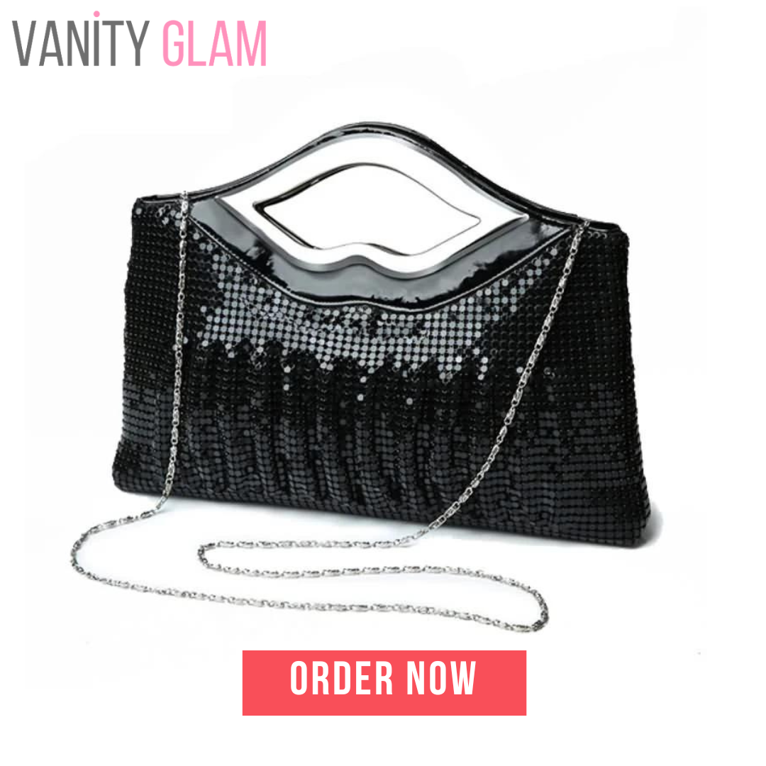 Luxury Sequins Evening Clutch Bag