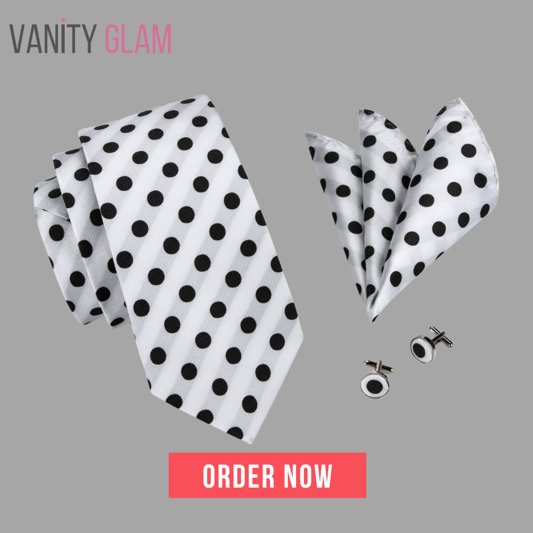 Silk Polka Dot Ties Set