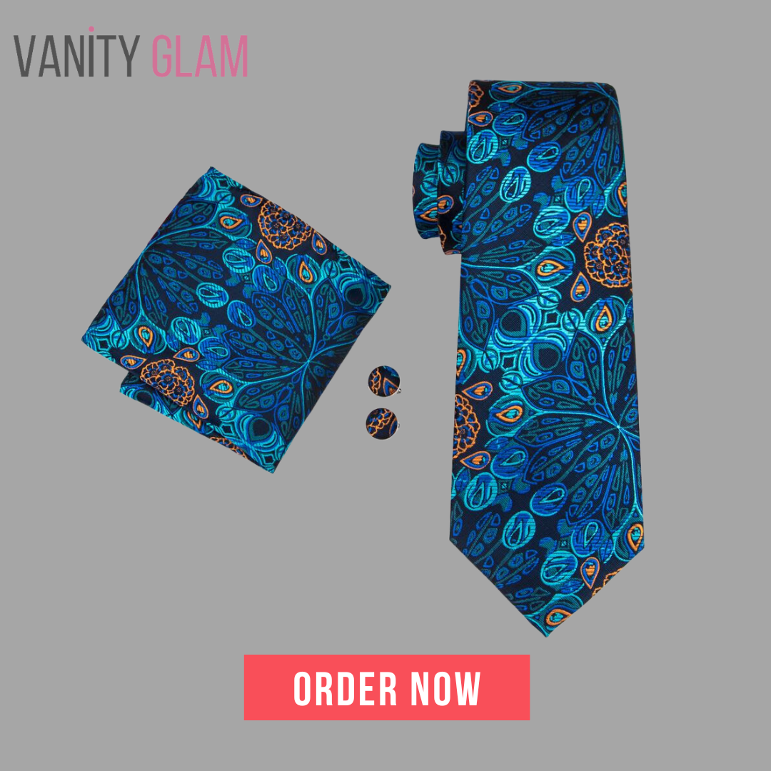 Peacock Novelty Tie Set