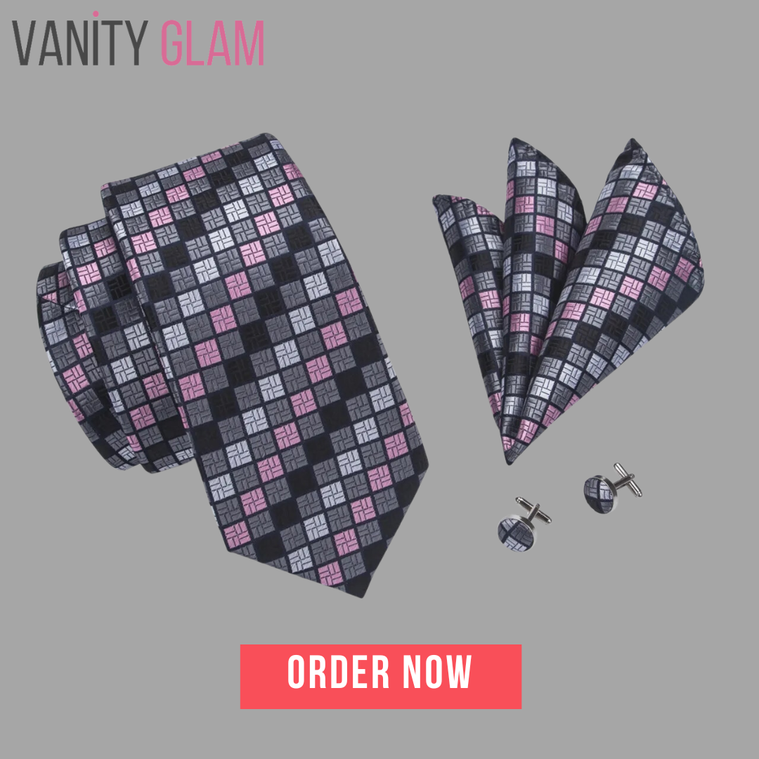 Novelty Silk Wedding Tie Set