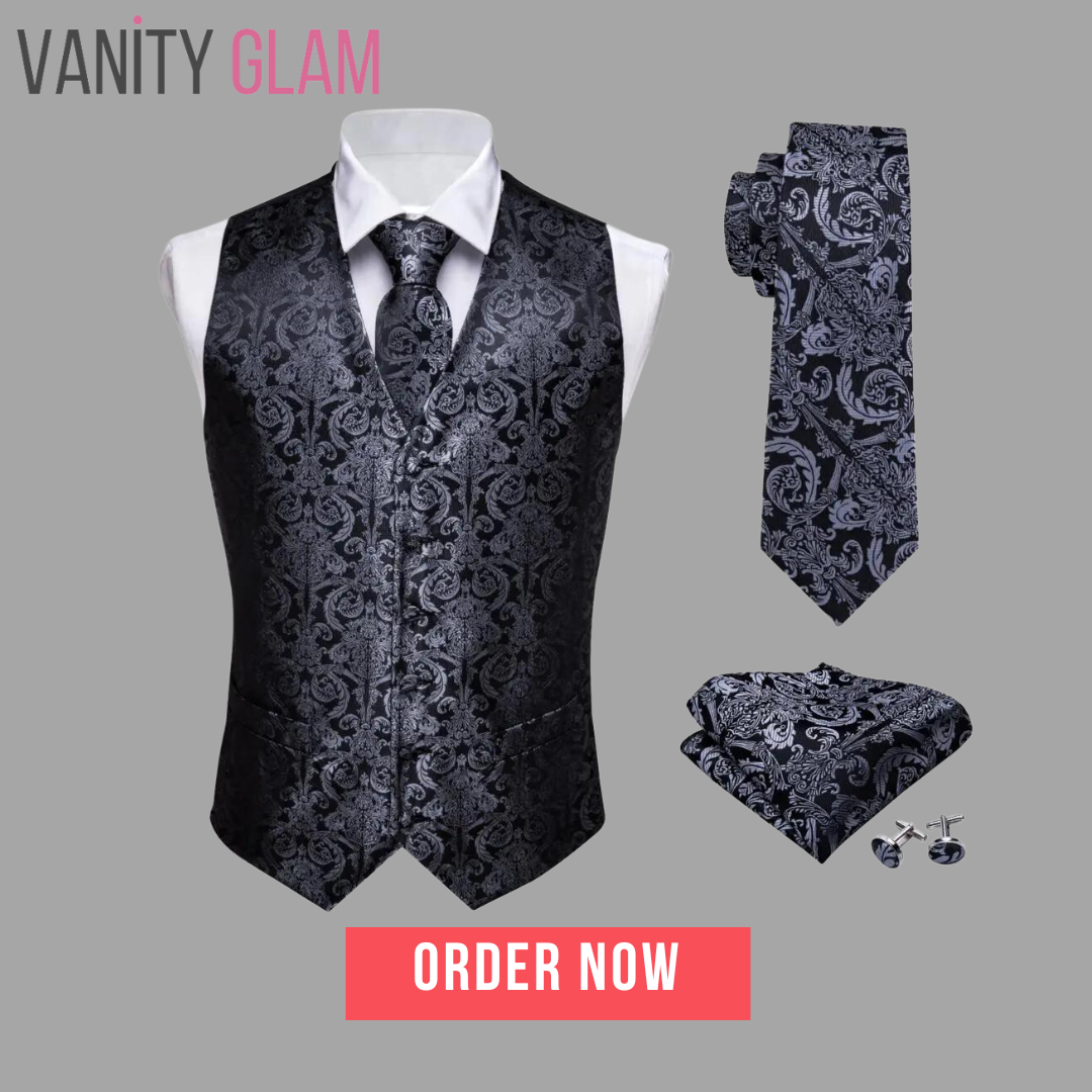 Silk Waistcoat Vest Set