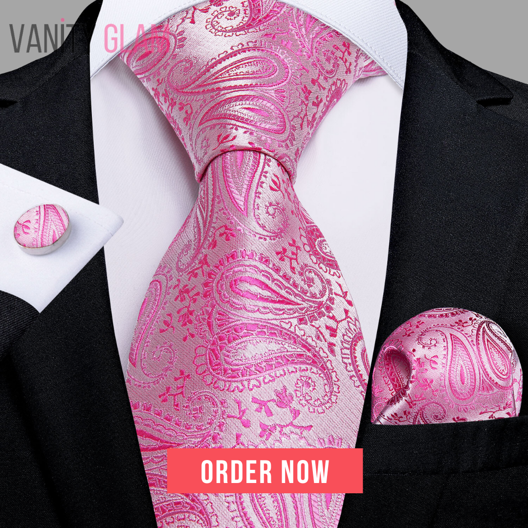 Men Pink Ties
