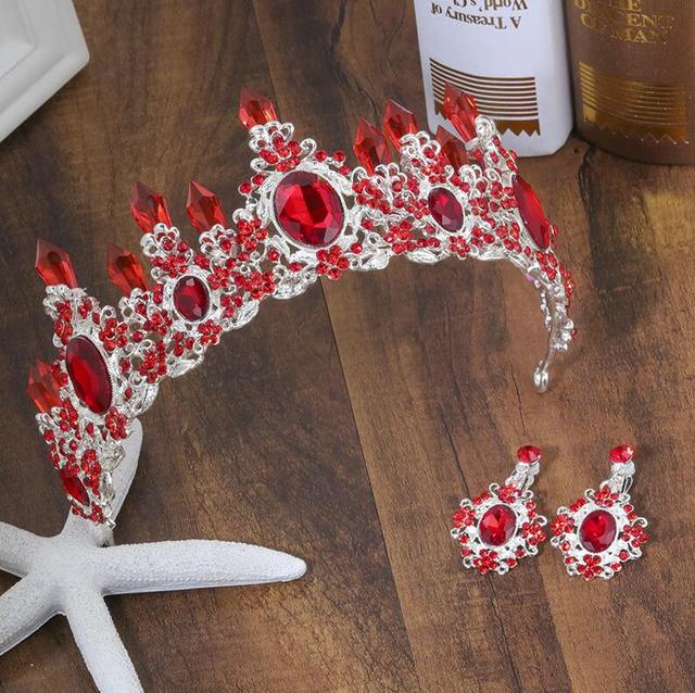 Purple Crystal Tiara Crown