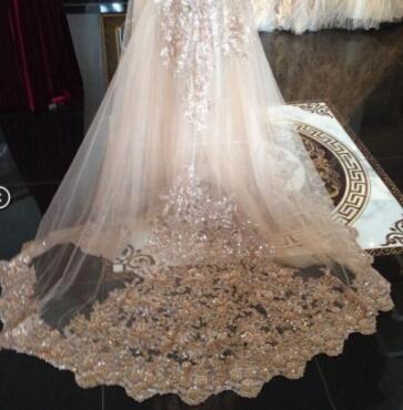 Luxurious Sequin Wraps Bridal Veil