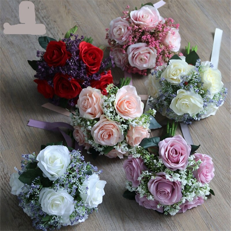 Baby's Breath Rose Bouquet