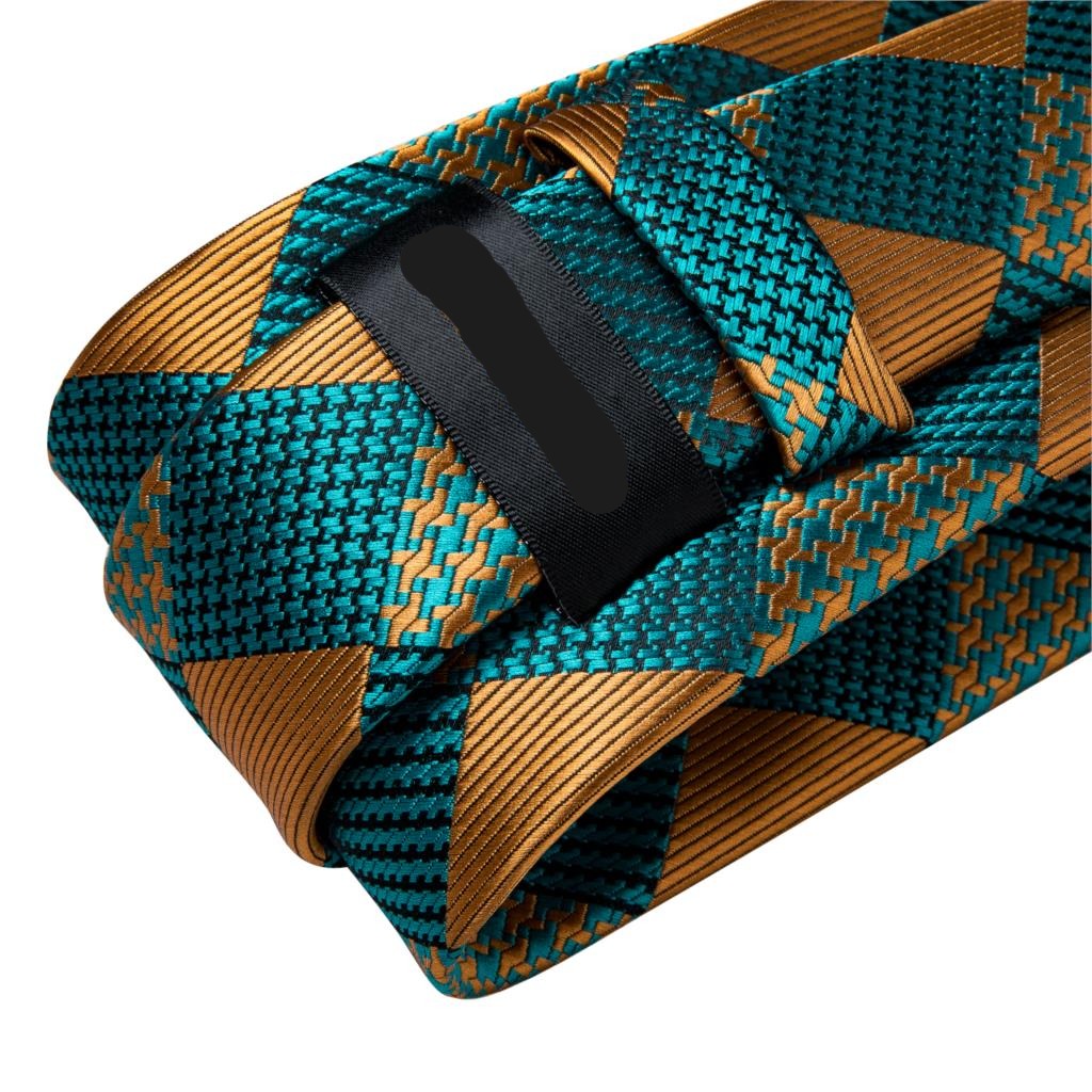 Teal Novelty Men Tie