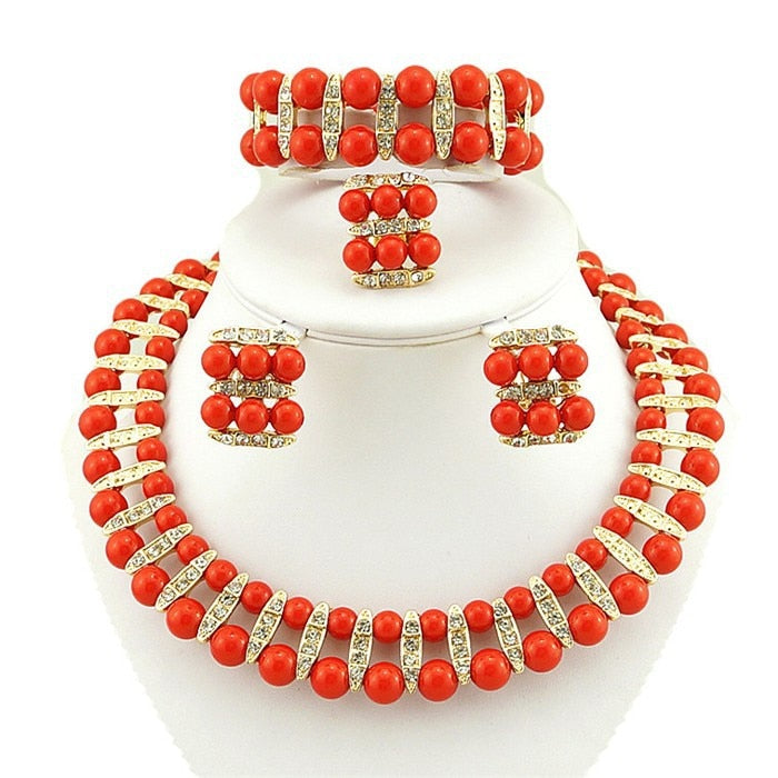 Colour Pearl Jewelry Set