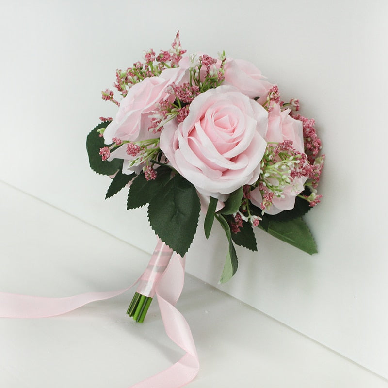 Baby's Breath Rose Bouquet
