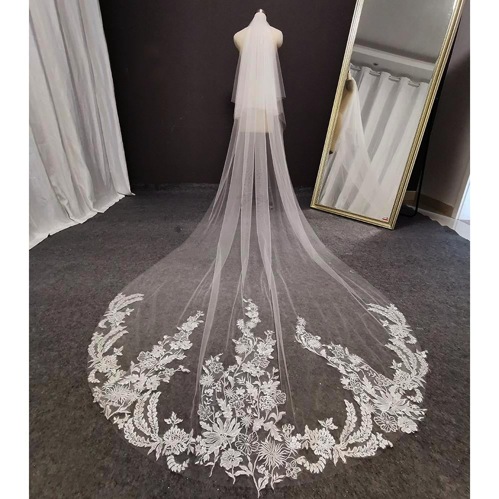 Bridal Flower Lace Veil