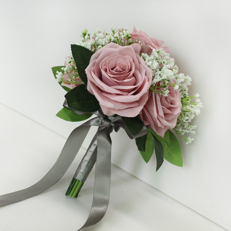 Baby's Breath Rose Bouquet