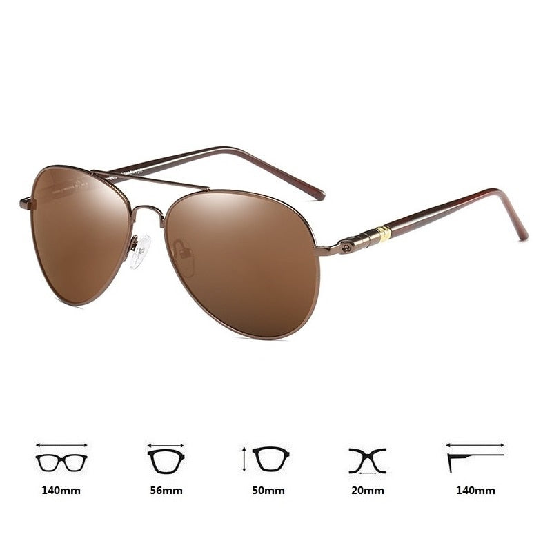 Luxury Pilot Polarized Sunglasses