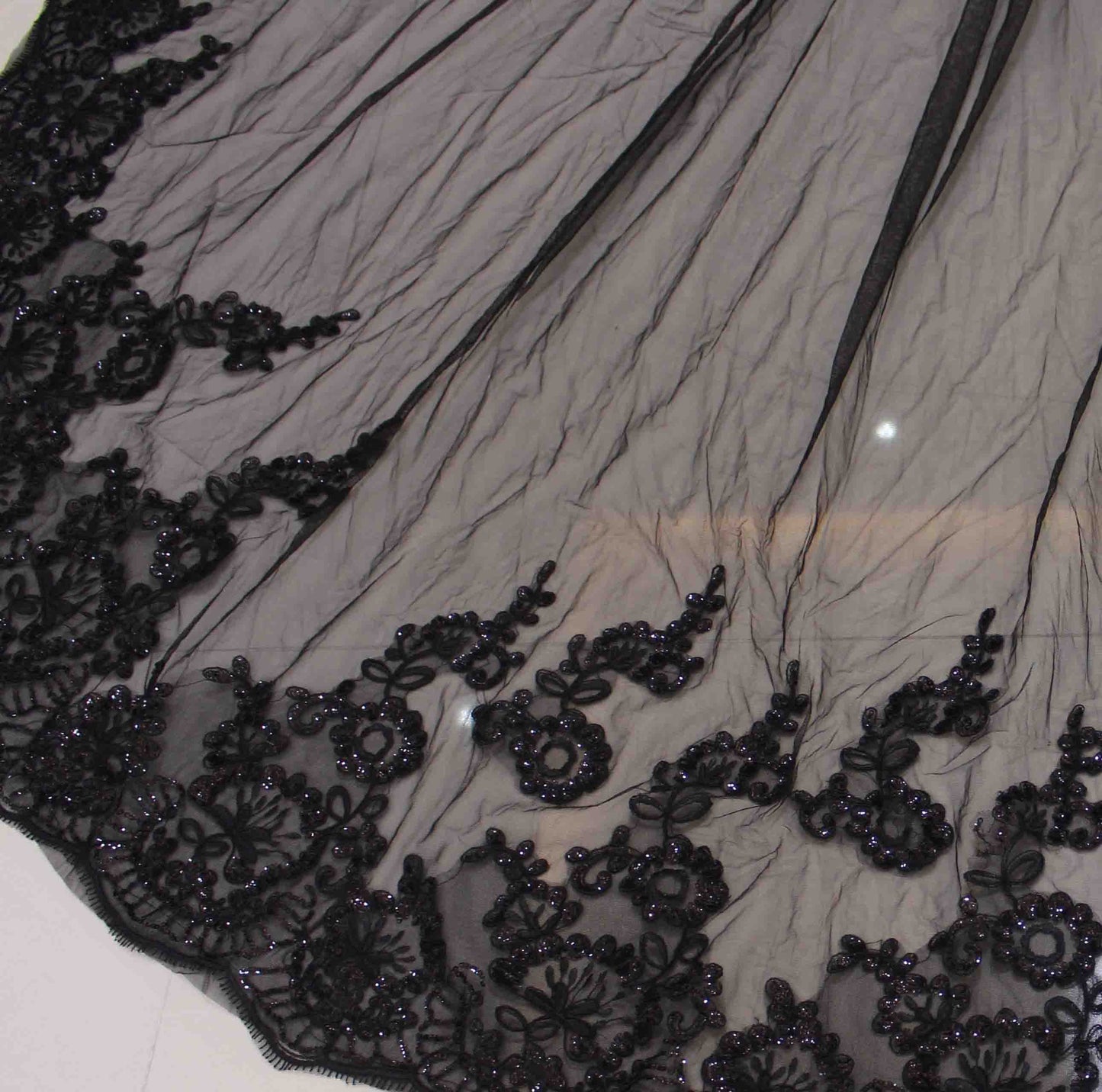 Black Long Wedding Veil