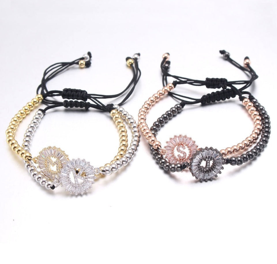 Letter Zircon Bracelet
