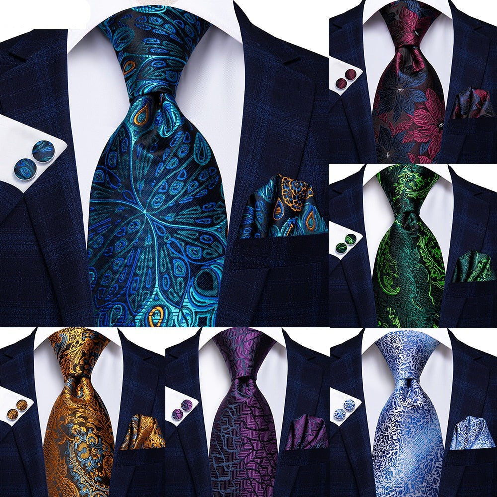 Peacock Novelty Tie Set